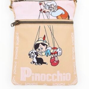 Loungefly Pinocchio Strings Passport Crossbody Bag